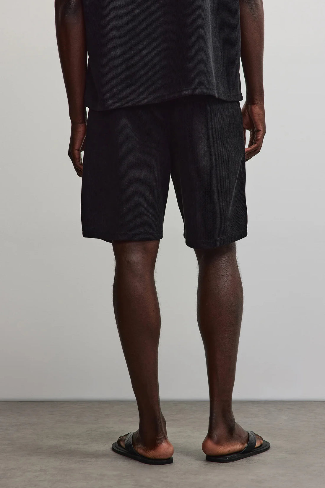 Pegador Lagos Soft Rib Shorts Washed Black