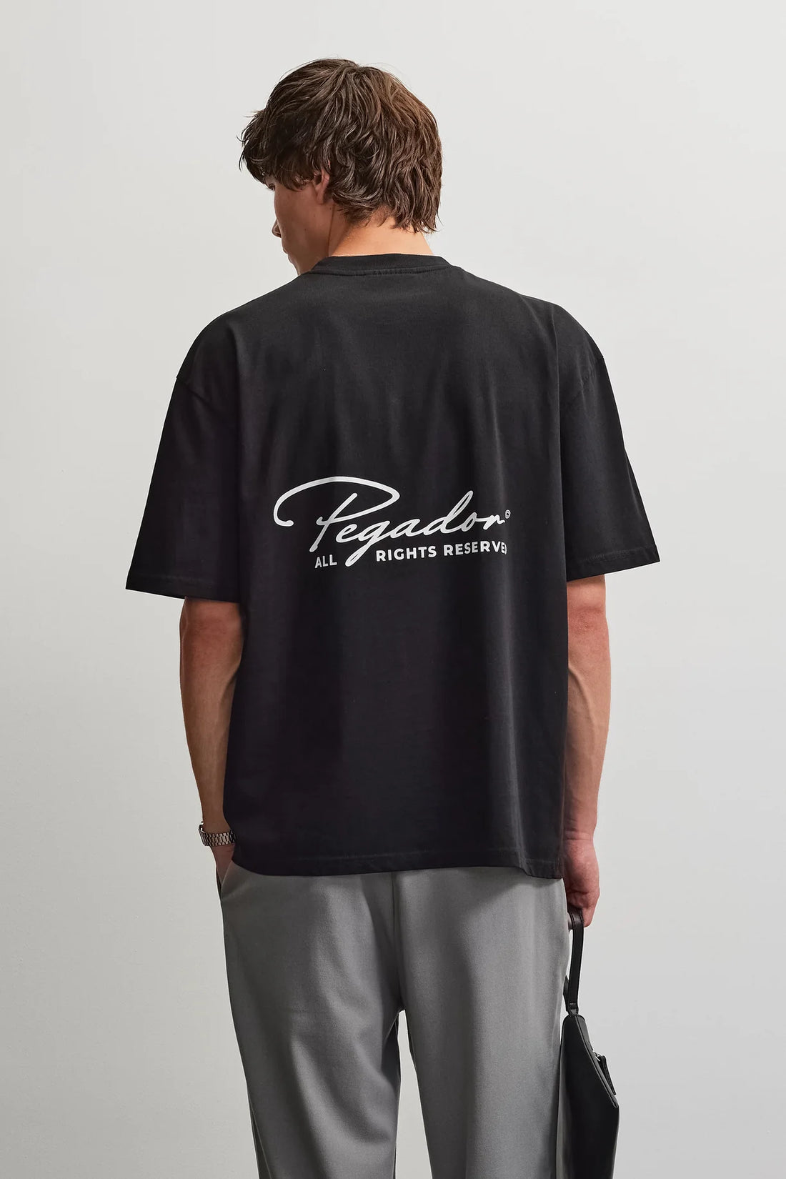 Pegador Pike Oversized T-Shirt – Washed Black