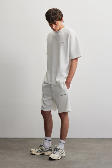 Pegador Shorts Washed Warm White | Lagos Soft Rib