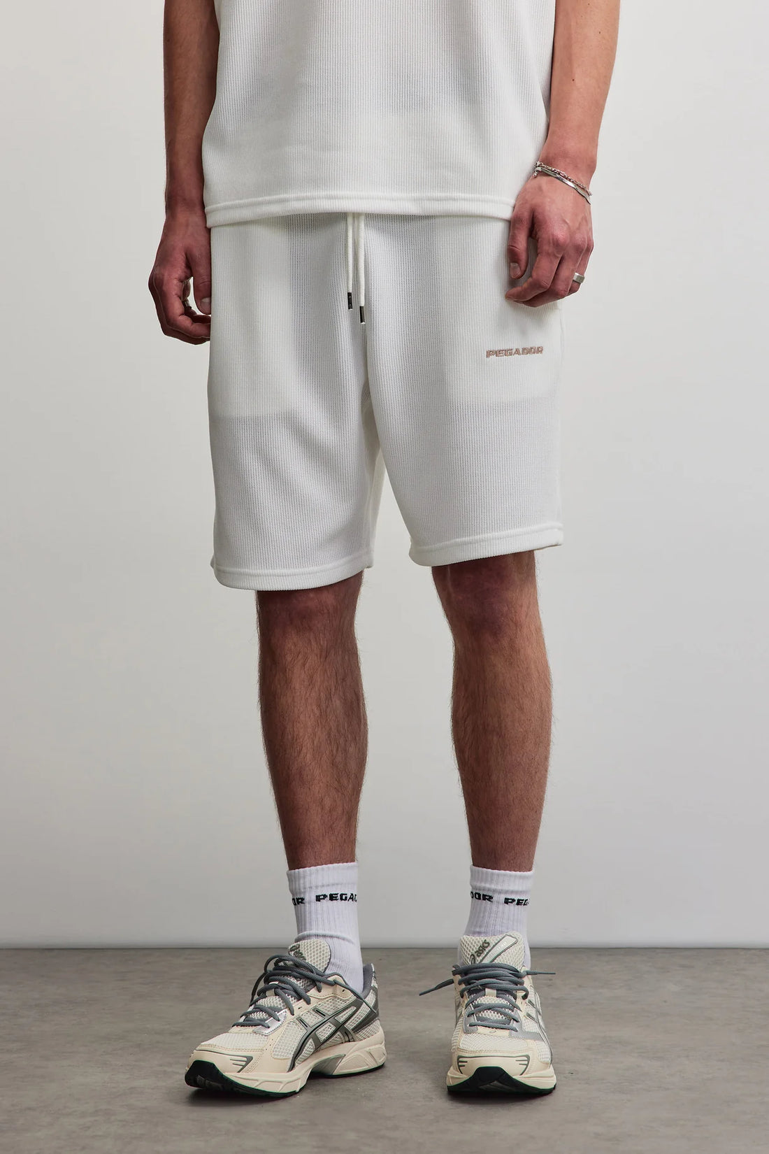 Pegador Shorts Washed Warm White | Lagos Soft Rib